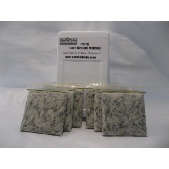 6 x 500gm South Westland Whitebait - 3kg (Add Shipping@Checkout)
